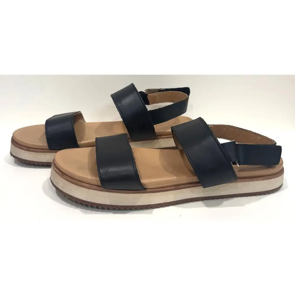 NISOLO Go-To Flatform Sandals Strappy Minimalist Sustainable Size 9 - Picture 2 of 6